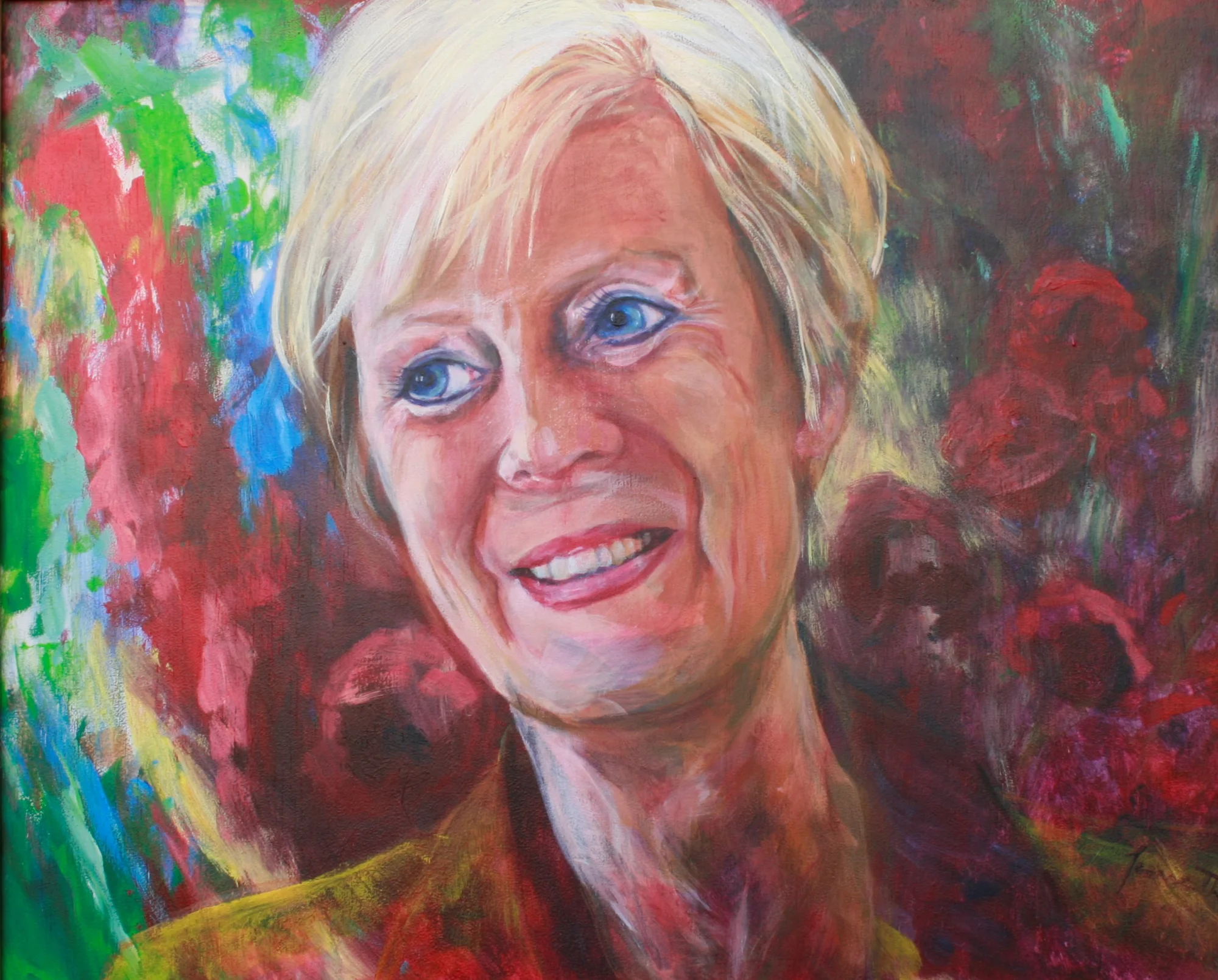 voormalig Burgemeester Rheden — schilderij van Jeanne Thijssen