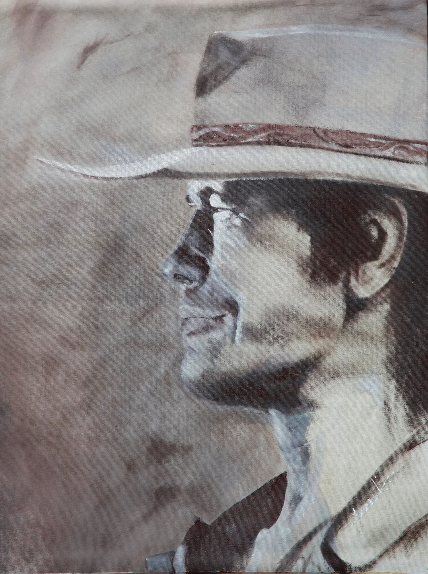 Charles Bronson — schilderij van Jeanne Thijssen